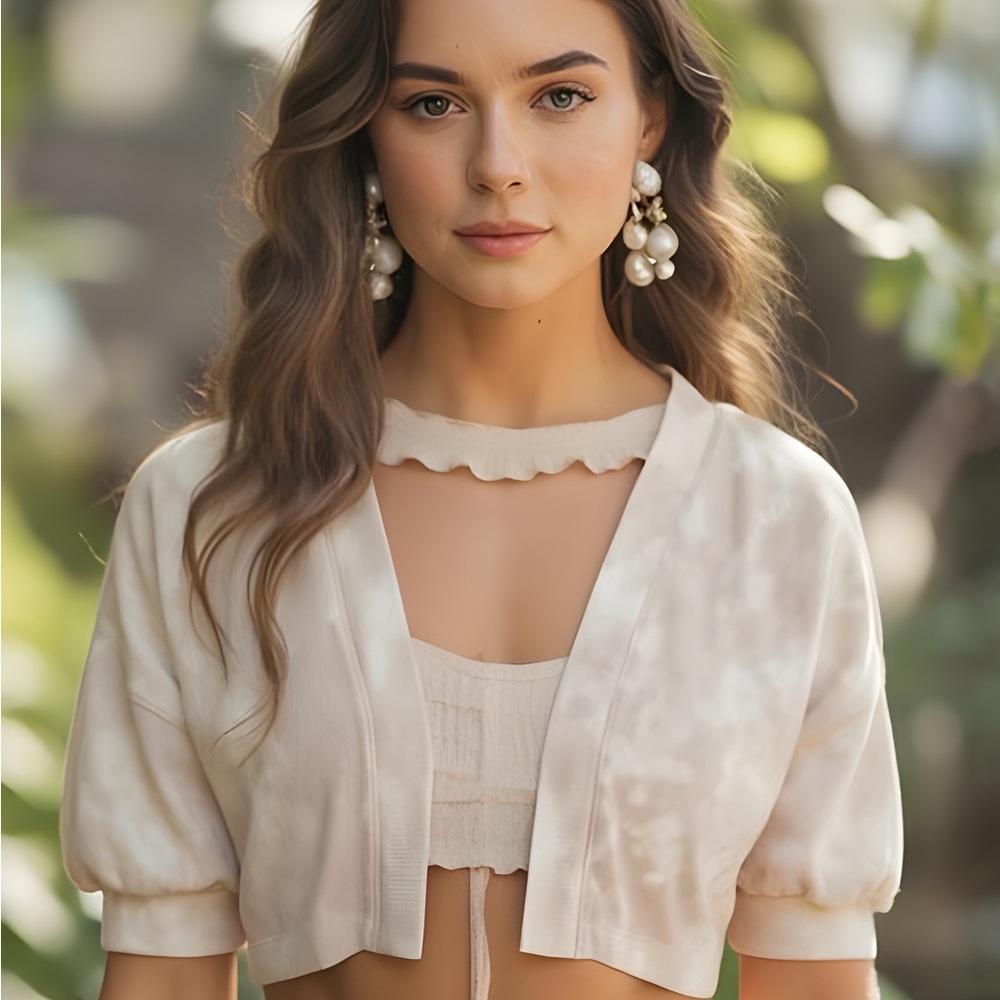 Abercrombie & Fitch Cream Cardigan